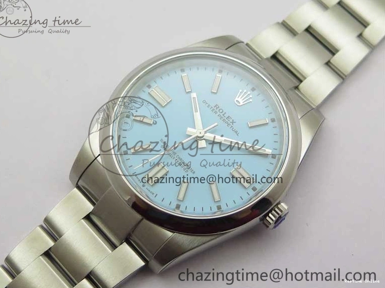 0514 Classic Oyster Perpetual 41mm 124300 ROF 1:1 Best Edition 904L Steel Tiffany Blue Dial on SS Bracelet A 2670